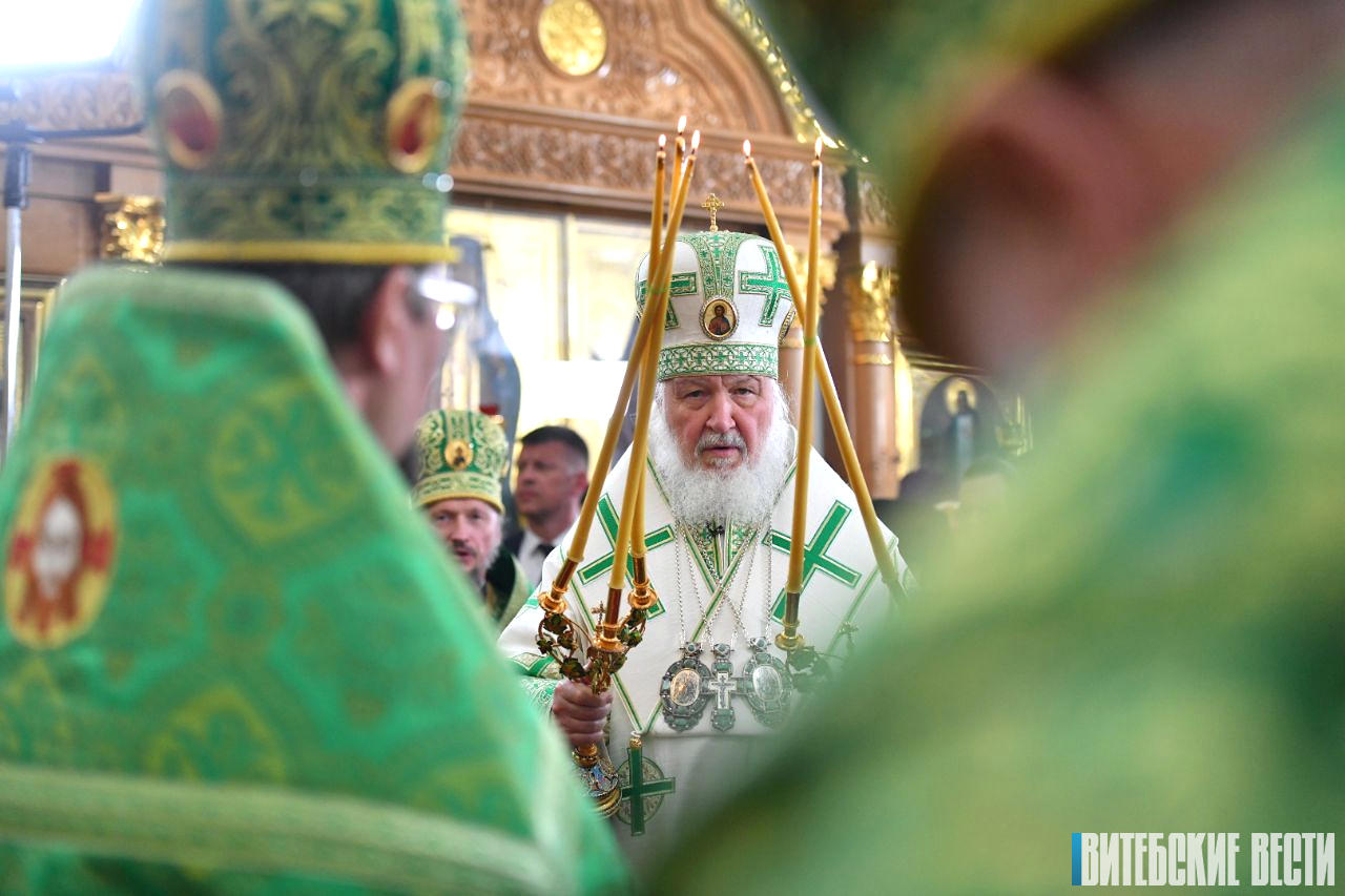 Патриарх Московский и всея Руси Кирилл возглавил торжества в Полоцком Спасо-Евфросиниевском женском монастыре