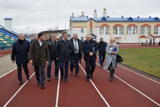 Министр спорта и туризма Республики Беларусь Сергей Ковальчук с рабочим визитом побывал в Глубоком 