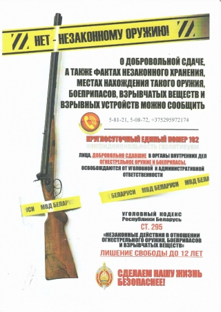 Комплекс дополнительных мер по выведению из оборота неучтенного оружия