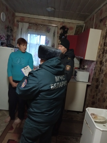 Профилактические рейды по домам с печным отоплением