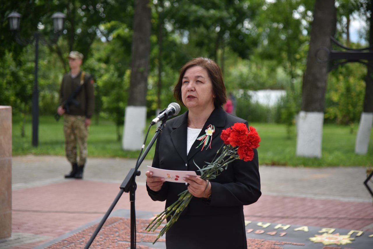 Патриотическая акция “Свеча памяти" прошла в парке Победы г. Глубокое
