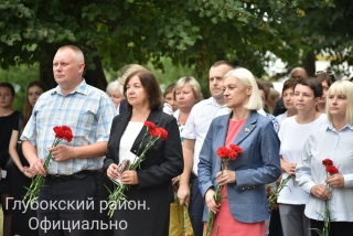 Траурный
митинг, посвященный ликвидации Глубокского гетто, прошел 19 августа в Глубоком