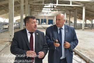 Министр сельского хозяйства и
продовольствия Республики Беларусь посетил Глубокский район