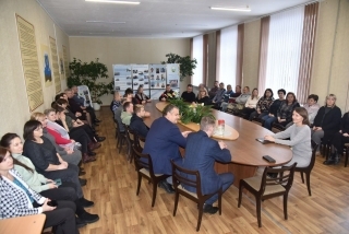 Адбылася сустрэча старшыні Глыбоцкага райвыканкама Аляксандра Шубскага і кіраўніка спраў райвыканкама Іны Султанавай з калектывам Глыбоцкага дзяржаўнага каледжа