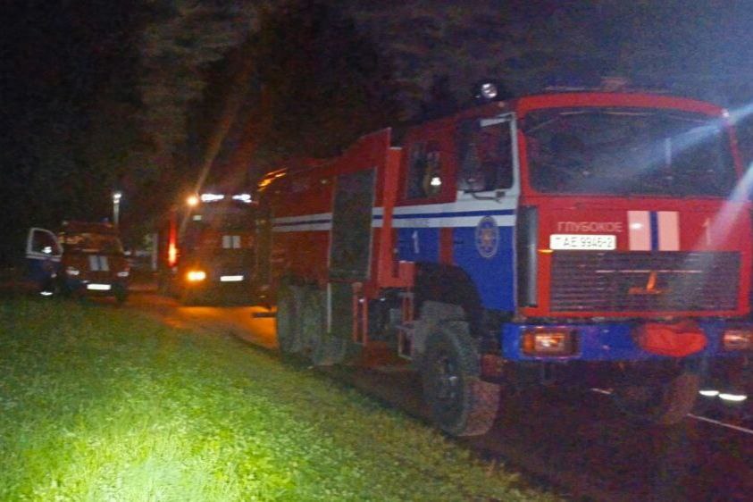 На пожаре в Глубокском районе погибла женщина