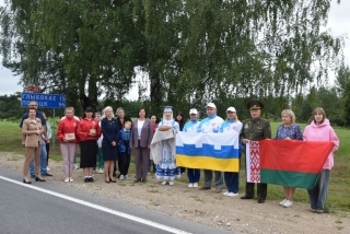 Глыбокае сустрэла Міжнародны аўтапрабег "Дарогамі Памяці і Подзвігу" г. Архангельск Расійская Федэрацыя - Віцебская вобласць